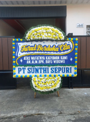 Papan Bunga Duka di Sekip Lama